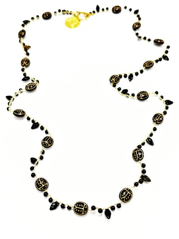 Collar Vilali Mariquitas Negras Checas