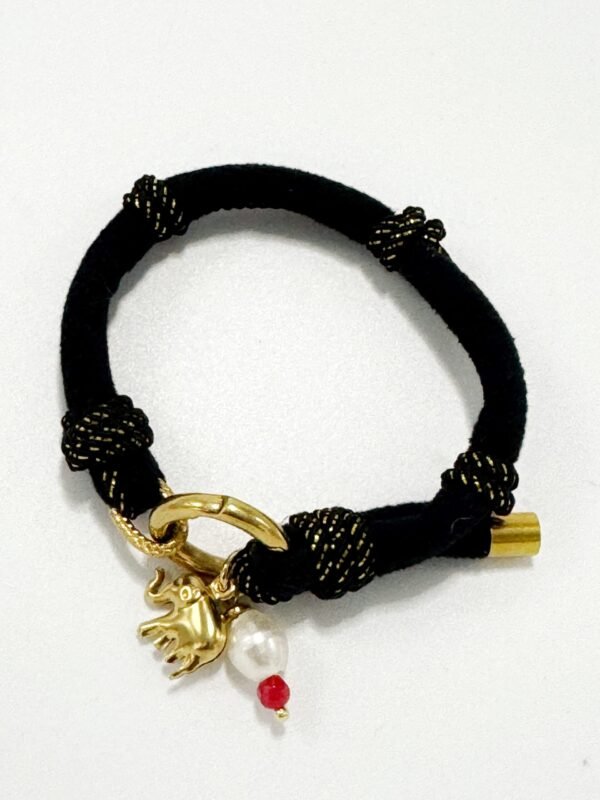 Pulsera Vilali terciopelo y cabo