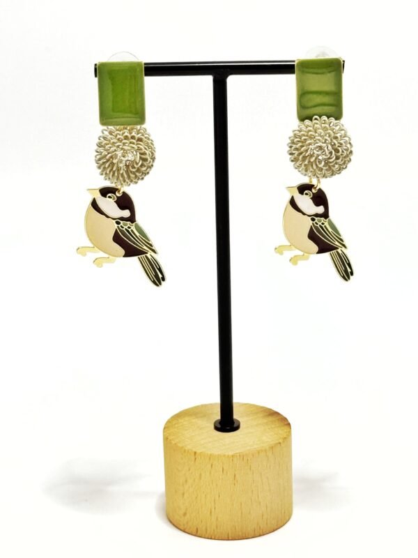Pendientes Vilali Pajaros Verde