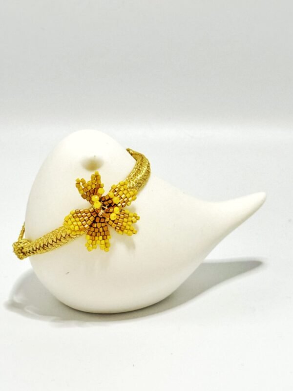 Pulsera Vilali flor miyuqui oro