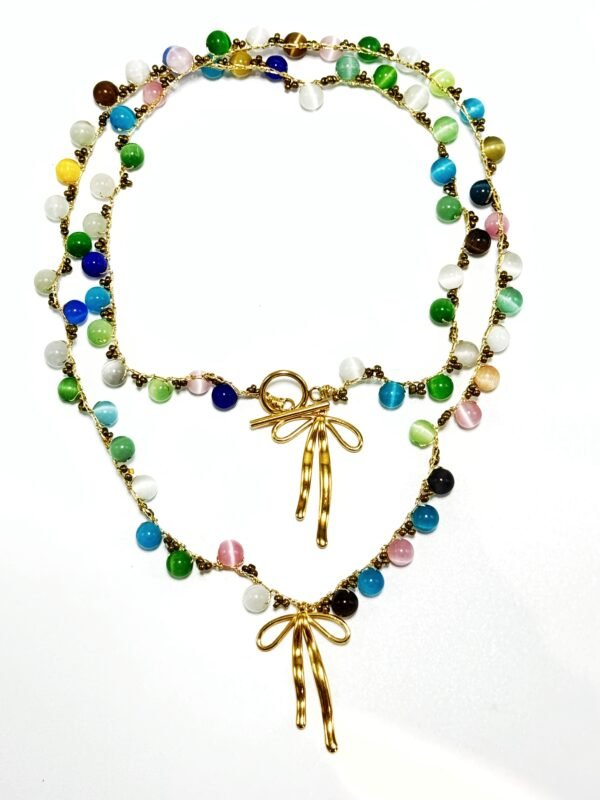 Collar vilali doble lazo multicolor