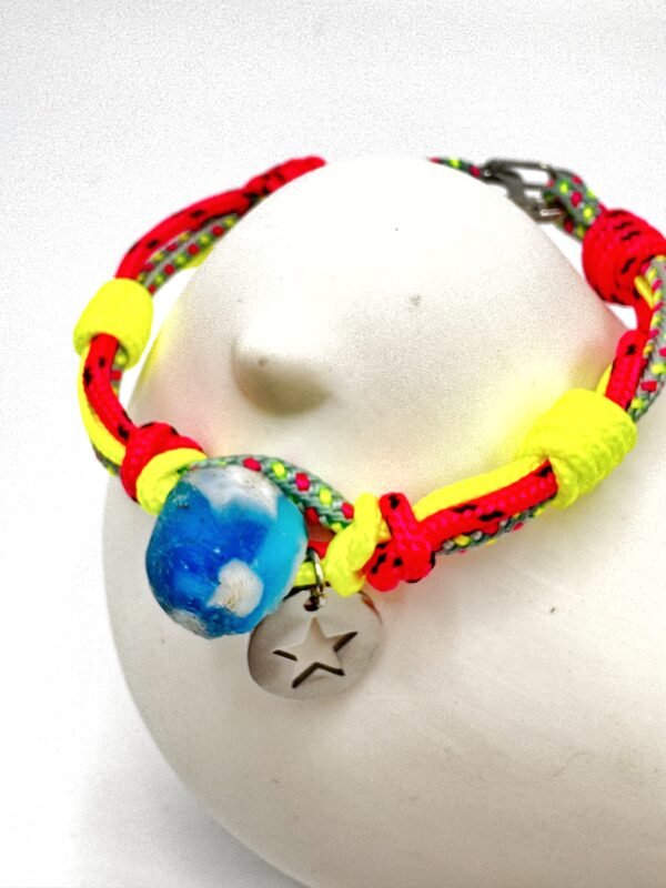 Pulsera vilali cabo nautico bolon cristal reciclado